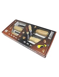 Narex 863010 (fabricado en República Checa) juego de 4 piezas de cinceles para carpintería de 6 mm (1 4 pulgadas), 12 (1 2 pulgadas), 20 (3 4 pulgadas), 26 (1 1 16 pulgadas) mm