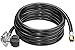 DOZYANT Vertical 12 Feet Propane Regulator and Hose Universal Grill Regulator Replacement Parts, QCC1 Hose and Regulator for Most LP Gas Grill, Heater and Fire Pit Table,3/8
