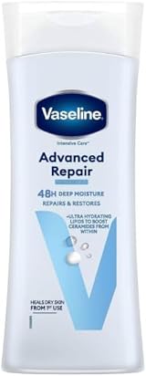 3 x Vaseline Intensive Care Advanced Repair Body Lotion Sensitive Skin 400ml
