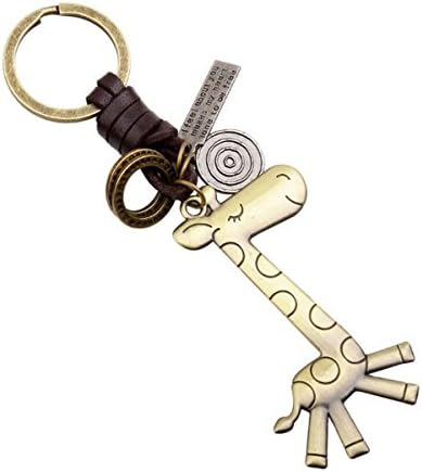 Vividly Cute Giraffe Key Chain Car Key Chain Retro Key Chain