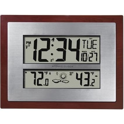 Square Atomic Wall Clock