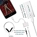 Headphone 3.5mm Stereo Jack Audio Adaptor Charger Cable Splitter for iPhone, 2 in 1 Headset AUX Music Dongle Splitter Cable Accessories Compatible with iPhone Xs/XR/X/8&Plus/7&Plus/iPad/iPod/iOS 12.