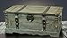 Vintiquewise Rustic Gray Large Wooden Storage Trunk