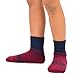 TeeHee Little Boys Basic Cotton Crew Socks 6 Pair Pack (6-8 Years, Stripes Color Block)