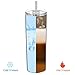 Maxdot 2 Pack Stainless Steel Skinny Tumbler, Double-Insulated Water Tumbler Cup With Lid and Straw, Outdoor Unbreakable Travel Slim Bottle for Hot Cold Drinks with Cleaning Brush (Silver, 20 OZ)