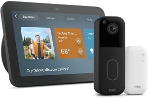 Amazon Echo Show 8 with Blink Video Doorbell (newest model), Designed for Alexa+