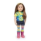 Maplelea Charlsea 18 Inch Doll (Long Layered Auburn Hair, fair Skin, Blue/Grey Eyes)
