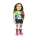 Maplelea Charlsea 18 Inch Doll (Long Layered Auburn Hair, fair Skin, Blue/Grey Eyes)