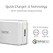 Quick Charge 3.0, UNITEK 20W USB Wall / Travel Charger ( Quick Charge 2.0 Compatible ) PowerPort, with International / Worldwide Adapter Plug ( EU /UK / US ) for iPhone, GalaxyS7/S6/Edge/Plus, LG