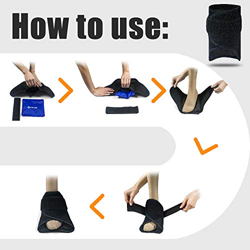 Foot Ice Pack Wrap Reusable Ice Gel Pack for Plantar Fasciitis