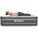 Noble QUEEN SIZE Comfort DOUBLE HIGH Raised Air Mattress - Top Inflatable Airbed with Built-in Pump - Elevated Raised Air Mattress Quilt Top & 1-year GUARANTEE