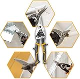 Ingco Aviation Snip Set - Left, Right, Straight Cut Tin Snips for Sheet Metal view 5