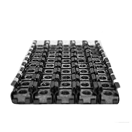 DynaCable M6 x 16mm Industrial Strength Cage Nuts, Screws and Washers for Rack Mount Server Cabinet, Shelves, Routers, 60 Pack of Each, Rust-Free - Black - Thumbnail 3