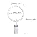 TOOFN 36-Pack 1.26 Inch Drapery Rings with Clips Curtain Rod Clips Electroplate Surface and Premium Iron Metal (White, 36)