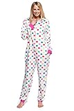 Body Candy Womens Adult Onesie Adorable Microfleece Hooded One Piece Pajama