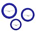 JooHung Silicone Male Enhancement Exercise Bands O Ring 3 Different Size Flexible Rings 100% Medical Grade Silicone O Shape No Smell NO Fade (Blue)