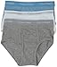 Calvin Klein Big Boys' 3-Pack Cotton Briefs White/Grey/Navy L (12/14)