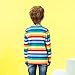 Moon Tree Toddle Boys Rainbow Striped Shirt Cotton Long Sleeve T-Shirts 3T