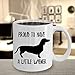 Hasdon-Hill Weiner Dog Coffee Mug for Men Women, Proud to Have A Little Wiener Cup, Funny Dachshund Gifts for Dog Lover, 11 OZ White