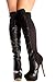 Elegance FAUX LEATHER SIDE ZIPPER OVER THE KNEE PLATFORM BOOTS