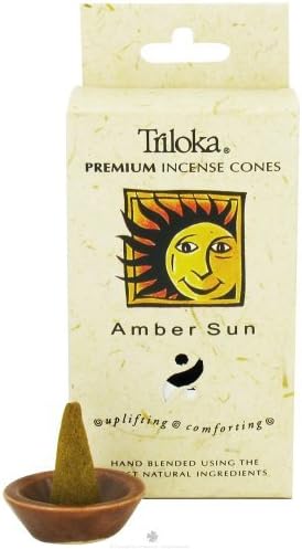 TrilokaIncense Cones, Amber, 20 Grams