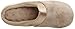 isotoner Women's Microterry PillowStep Satin Cuff Clog Slippers, Taupe, 8.5-9 B(M) US