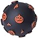 EXPAWLORER Halloween Interaction Dog Squeaky Toys, Holiday Party Gift Pumpkin and Bat Bumps Ball 3-Inch, Set of 2