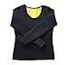Ausom Womens Slimming Shaper Long Shirt Hot Thermo Exercise Workout Sauna Suit Trainer Body Fat Burner for Weight Loss