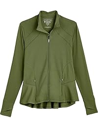 Chaqueta de natación para dama con protección solar UPF 50+