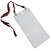 5 Pack - Extra Large 4 x 8 Inch Ticket & Event Credential Badge Holders with No Twist Double Sided Lanyards with Two Bulldog Clips, by Specialist ID (Assorted Colors)