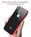 FiveADD Magnetic Adsorption Case for iPhone Xs Max/Xr/XS/X Built-in Tempered Glass Screen Protector Basic Cover Case Metal Frame Clear Back and Front