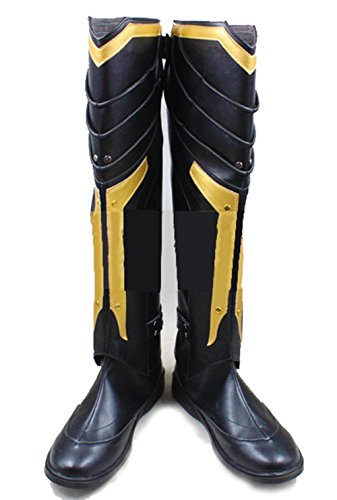 Mens Thor Cosplay Boots Knee High Shoes Costume Accessories for Halloween