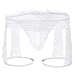 IWEMEK Mens Sexy Lace Boxer Briefs Sissy Pouch Crossdress Panties See-Through Garter Thong G-String Bikini Shorts Underwear