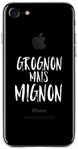 MOXIE Flexible Case Cover For Iphone 7 Plus/8 Plus grognon but Cute White