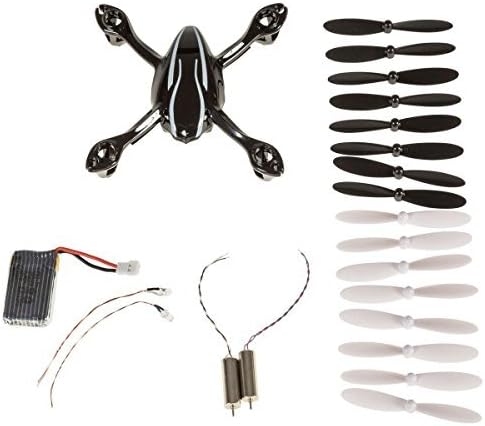 RC TOYS VILLAGE NC New Replacement Parts Set for Hubsan X4 H107L Quadcopter with A Bonus Upgraded 500mah Blue Battery