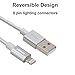Lightning Cable, KOOWIEN 3Pack 3FT 6FT 10FT 3IN1 Tangle Free Nylon Braided 8 Pin USB Charging Cord Sync Cable for Apple iPhone 6/6s/6 plus/6s plus,iPhone7/7plus, iPad Air/Mini,iPod Nano/Touch (Silver)