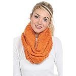Basico Women Winter Infinity Scarf Warm Knitted Circle Loop Various Colors (Wave 1pk- Rust) Basico Women Winter Infinity Scarf Warm Knitted Circle Loop Various Colors (Wave 1pk- Rust)