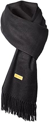 Cashmere Scarf For Womens Mens Super Soft Fashion Long Tassel Blue Scarf（80.7X25.6 In)