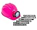 Squire Boone Village Light-up Hard Hat Including Miner, Railroader, Builder and Spelunker Helmet Labels (Pink)