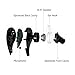 Toysdone Wireless Headphones Stereo Earbuds Wireless Sport Earphones For Running With Mic (6 Hours Play Time, IPX4 Sweatproof, Secure Ear Hooks Design) - Black