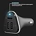 Car Phone Charger by USB Portal | Powerful 3 Port Charge with LED Light | Rapid Charging of Smartphone, Tablet, Cell, Electronic Cigarette and other USB Device | Apple iPhone Android Samsung LG and +