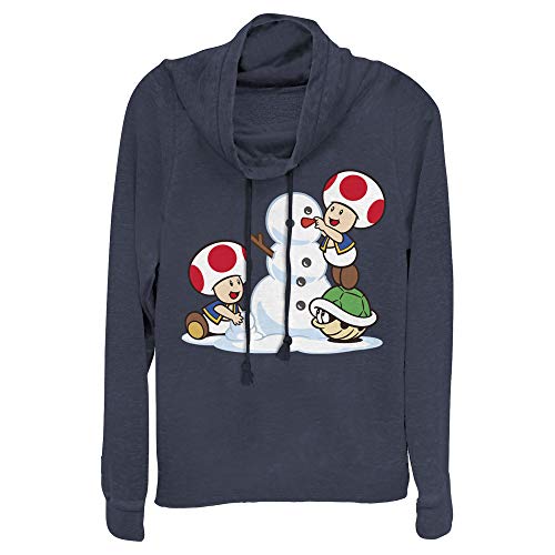 Nintendo Juniors' Frosty Toad Cowl Neck Pullover