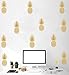 Pineapple Wall Decals Set of 12 – Large Tropical Fruit Stickers for Kids Bedroom, Nursery, Playroom – Removable Vinyl Mural for Smooth Wall Surfaces – Fun Home Decor Idea (8