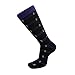 USBingoshop Mens Cotton Argyle Striped Solid Ribbed Black Crew Dress Socks(10-13, Striped-2 Pack of 12)