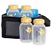 Medela Breast Milk Cooler and Transport Set, 5 ounce Bottles with Lids, Contoured Ice Pack, Cooler Carrier Bag primary