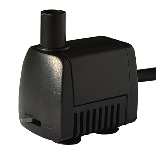 PeakTop 80 GPH Submersible Water Pump with 6' Cord for Aquarium