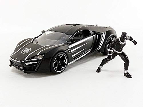 Jada Toys Hollywood Rides 1:24 Lykan Hypersport w/ Black Panther Figure
