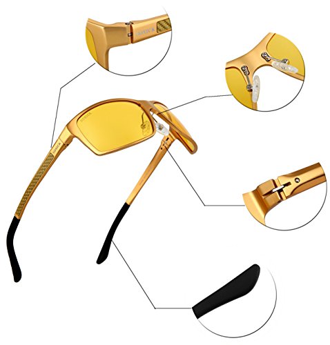 SOXICK Night Vision Glasses for Driving - Adjustable Polarized HD Driver Glasses For Men Women
