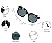 GAMT Seiko Carved Block Flower Polarized Sunglasses Box Square Sunglasses For Men And Women UV400 Black