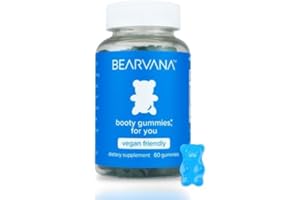 BEARVANA Bum Support Gummies for Women | Workout Enhancement | Berry Flavored | Multivitamins | Natural Botanical Blend | Tone Curves | Boost Confidence | Women’s Fitness Supplement (60 Count)